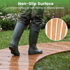 Wooden garden pathway with anti-slip surface, designed for safe footing in wet conditions, ideal for patios and gardens.