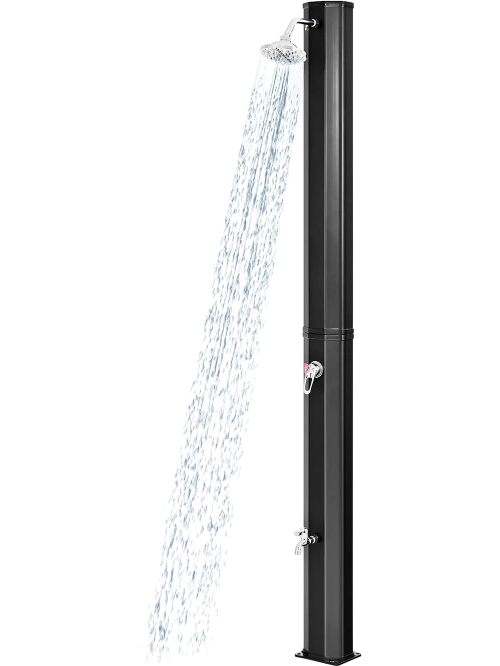 7.2 Feet Adjustable Outdoor Solar Heating Shower Head