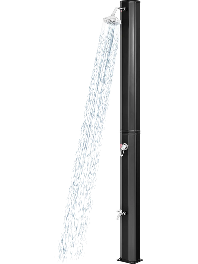 Costway Adjustable Outdoor Solar Shower Head 7.2' 97310865 New