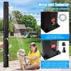 Adjustable outdoor solar heating shower head with a unique rotating shower head and convenient water inlet connector.