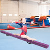 7 Feet Folding Portable Floor Balance Beam with Handles for Gymnasts-Purple - Gallery View 1 of 9