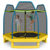 7 Feet Kids Recreational Bounce Jumper Trampoline-Yellow - Gallery View 1 of 9