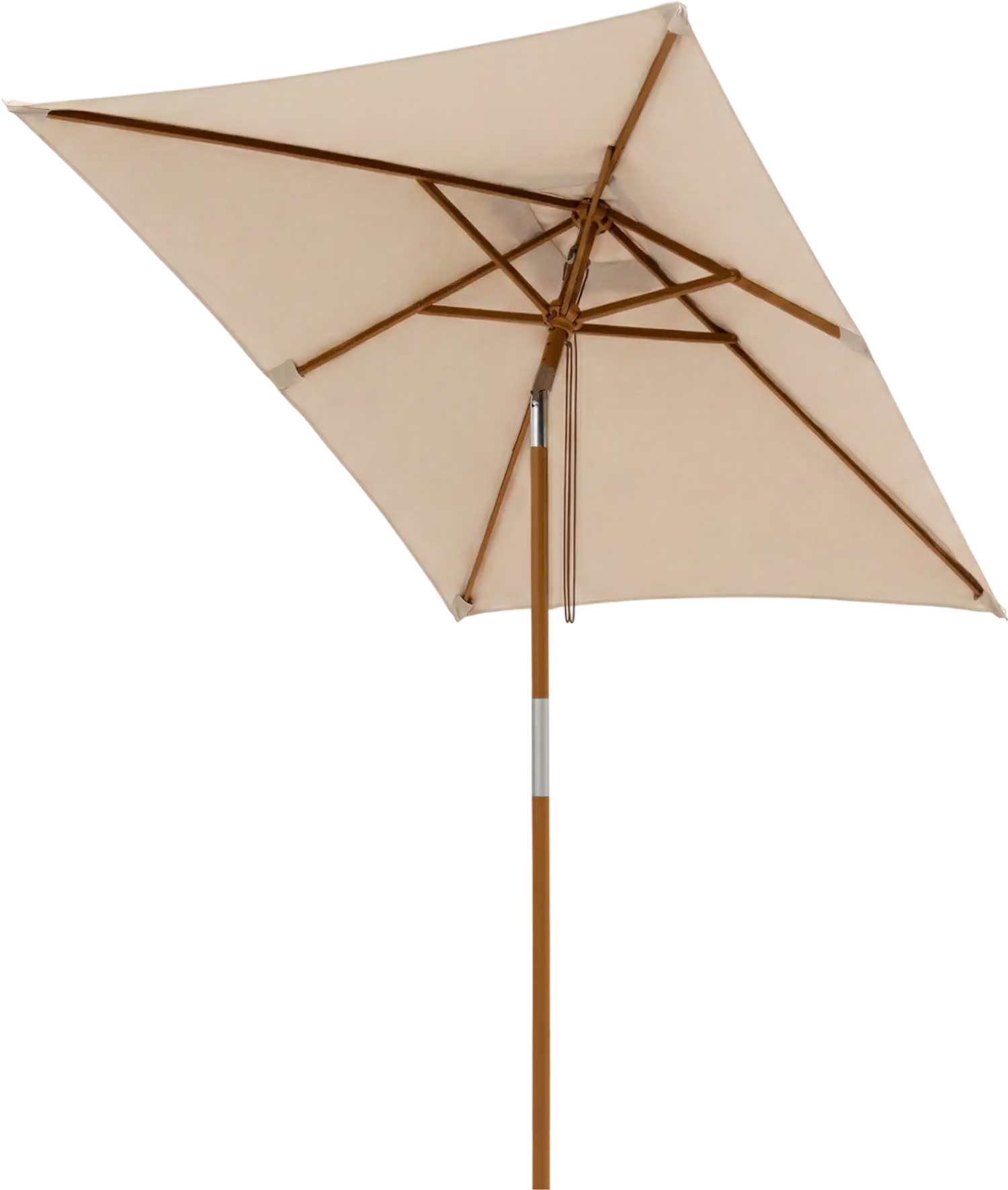 Costway 7' Outdoor Rectangular Patio Umbrella 3 Adjustable Heights 75300772 New