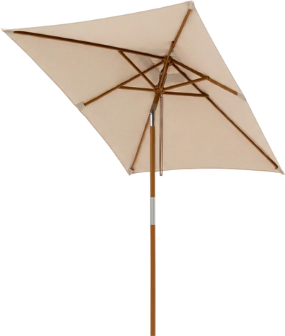Costway 7' Outdoor Rectangular Patio Umbrella 3 Adjustable Heights 75300772 New