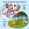 7-in-1 metal toddler climbing toy set for ages 3-7, featuring indoor and outdoor play options with safety design.