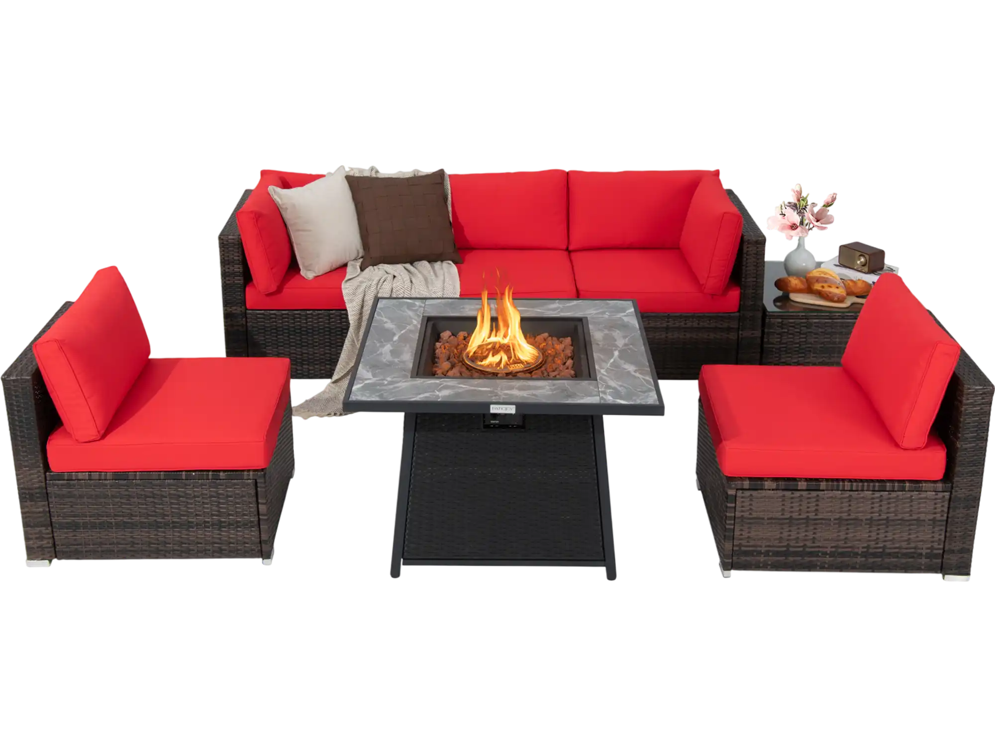 Costway 7-Pc Patio Furniture Set w/ 35
