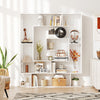 7-Tier Bookshelf  Open Display Shelf Rack for Home Office-White - Gallery View 1 of 11