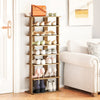7 Tiers Patented Vertical Shoe Rack for Front Door-Natural - Gallery View 1 of 10