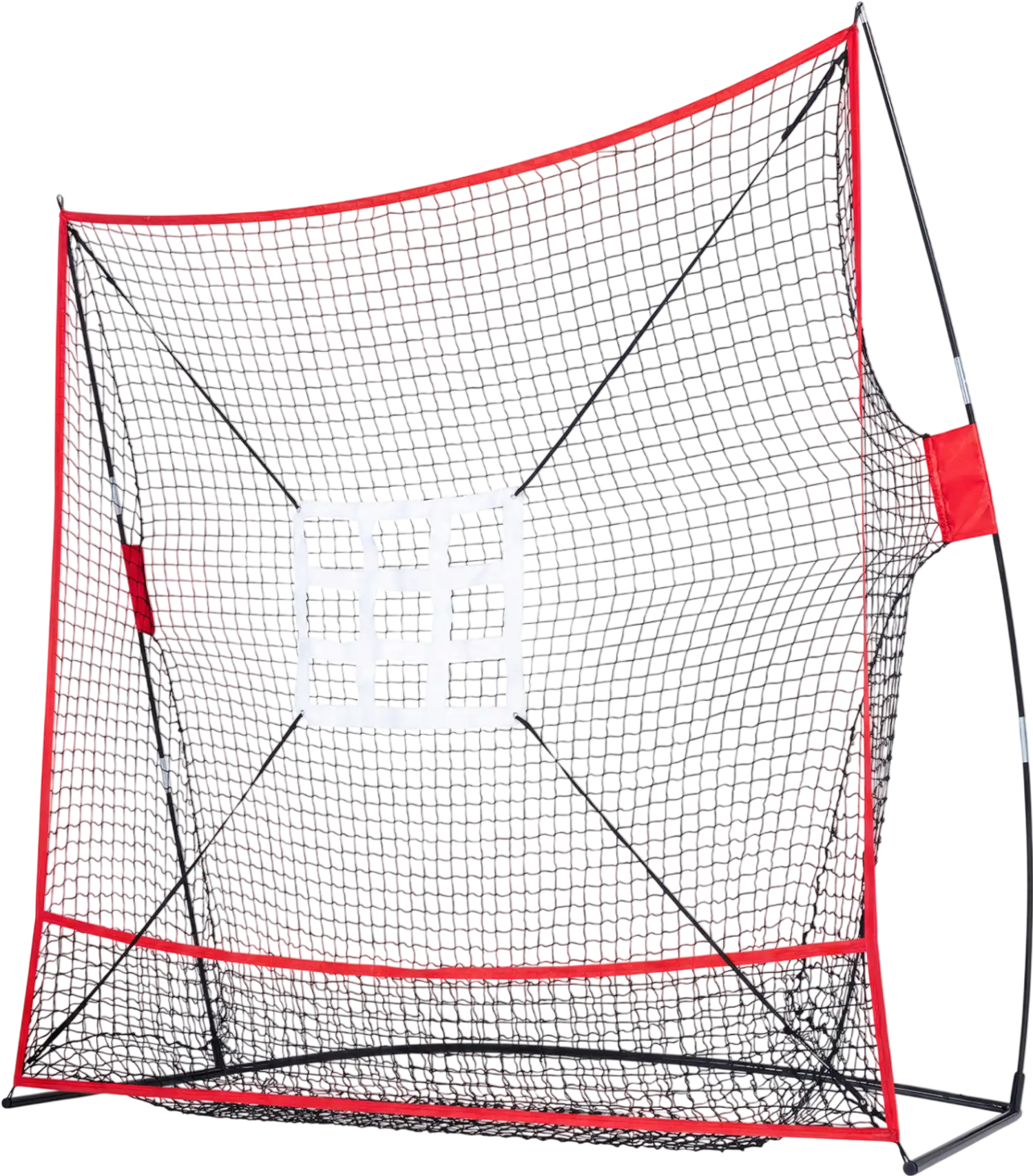 Costway 7' x 7.4' Baseball Practice Net 2 Strike Zones Ball Collection System 82057205 New