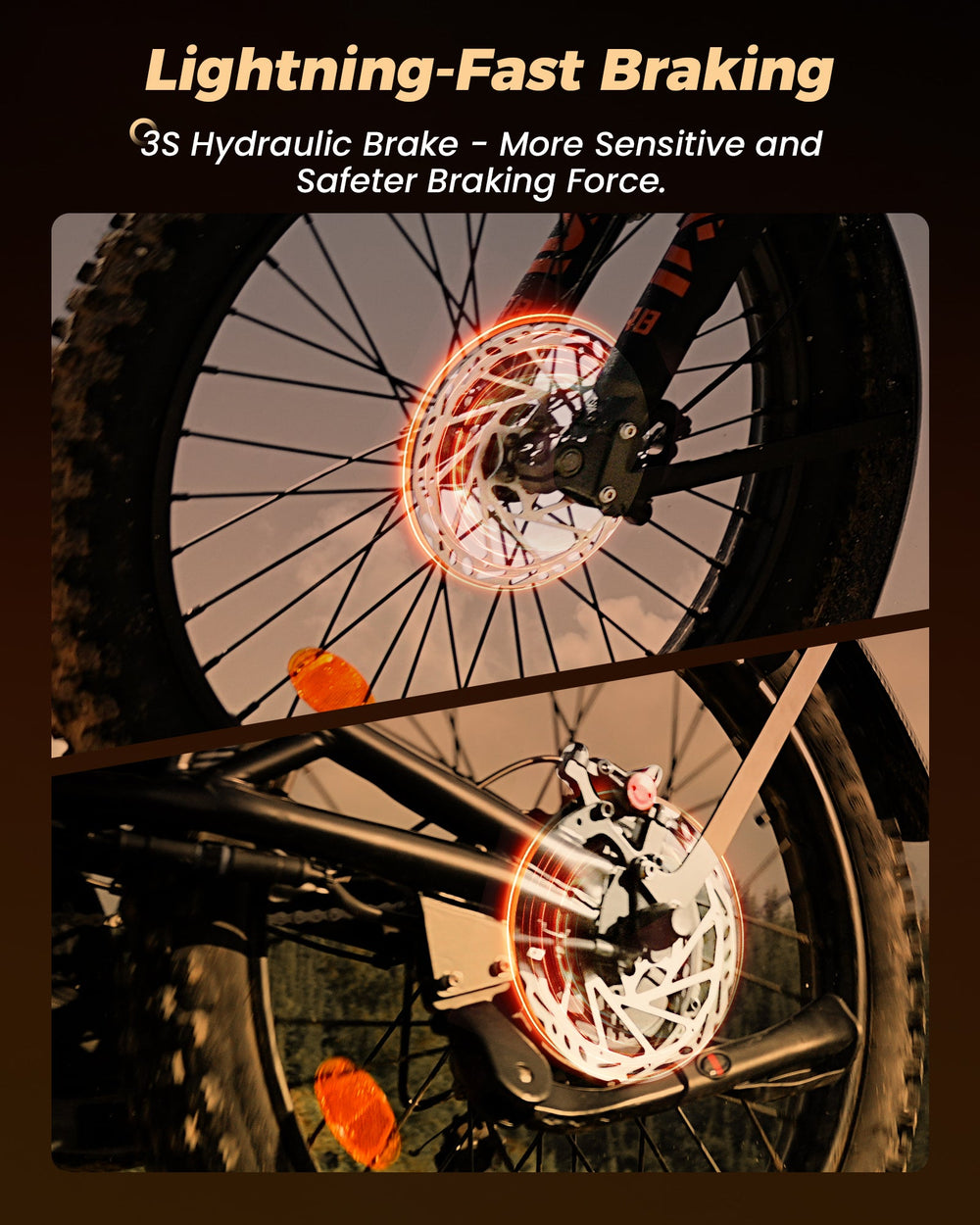 Lightning-Fast Braking - hydraulic brake graphic