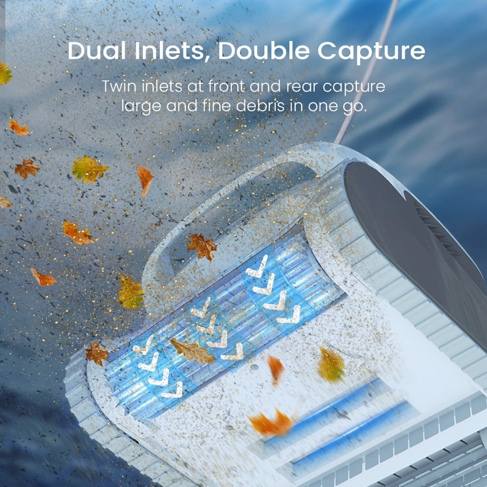 Poolmate Hydro 4 Robotic Pool Cleaner 1,614 sq. ft. 5070 GPH Adaptive Path New