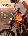 isinwheel R8 Electric Dirt Bike 3000W 35 MPH 150 Mile Range 48V New
