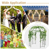 Birdcage shape garden arbor in vintage bronze, perfect for weddings and parties, featuring climbing plant support and.