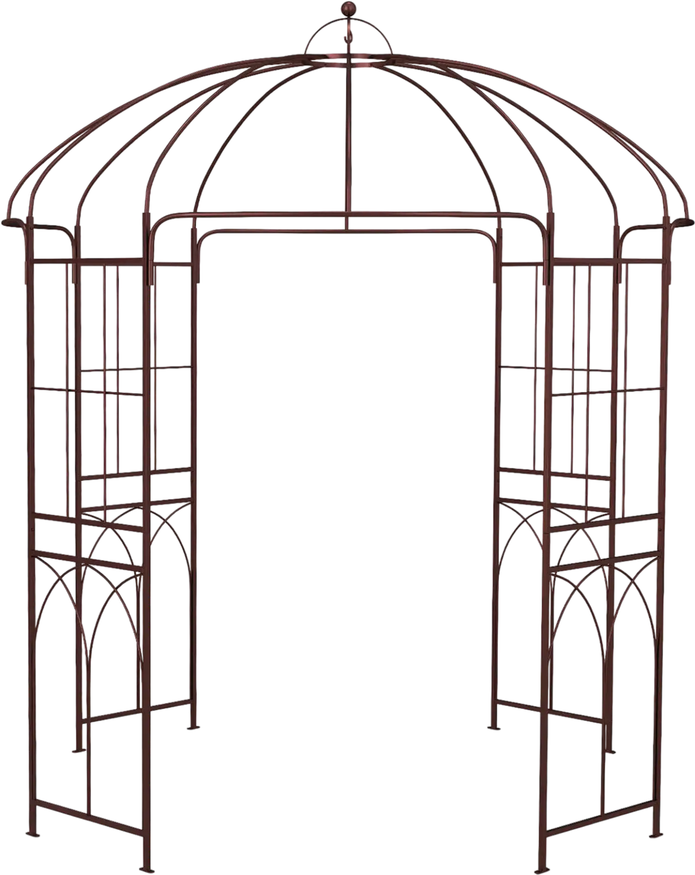 8.4 x 7 Feet Wide Birdcage Shape Garden Arbor