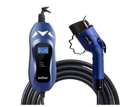 Mustart Power Level 2 EV 25A 25' Cable NEMA 14-30 Portable Charger New