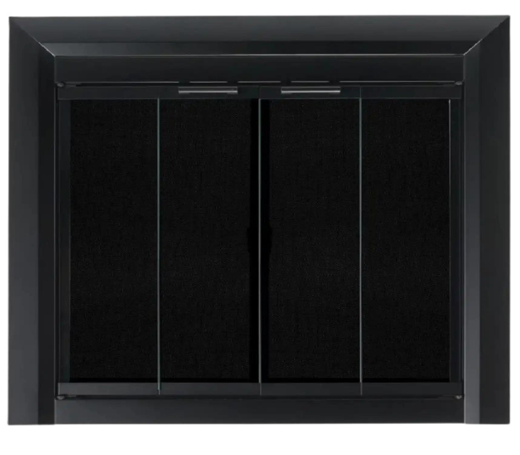 Pleasant Hearth Clairmont Large 32.5 by  43.5 in. Opening Glass Fireplace Doors Black New