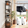 8-tier bookshelf with 4 fabric drawers, heavy-duty metal frame, and anti-tipping kit for stable storage in any room.