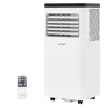 8000 BTU portable air conditioner with remote control, designed for rooms up to 350 sq. ft, featuring a 3-in-1.
