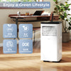 8000 BTU portable air conditioner with digital touch panel, 3-in-1 design, and R32 refrigerant for efficient cooling.
