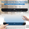 Touch panel and remote control of the 8000 BTU portable air conditioner for easy operation and temperature adjustment.