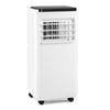 8000 BTU portable air conditioner in sleek white design with remote control, ideal for cooling up to 250 sq. ft.