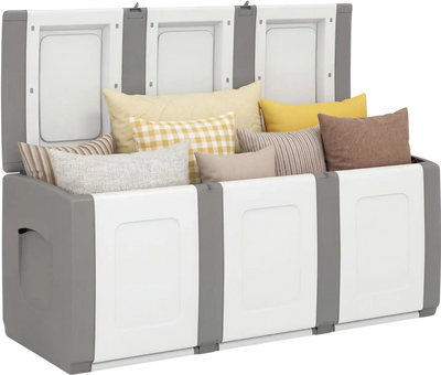 Costway 80 Gallon Patio Deck Box Lockable Lid Weatherproof Outdoor Storage 23803750 New
