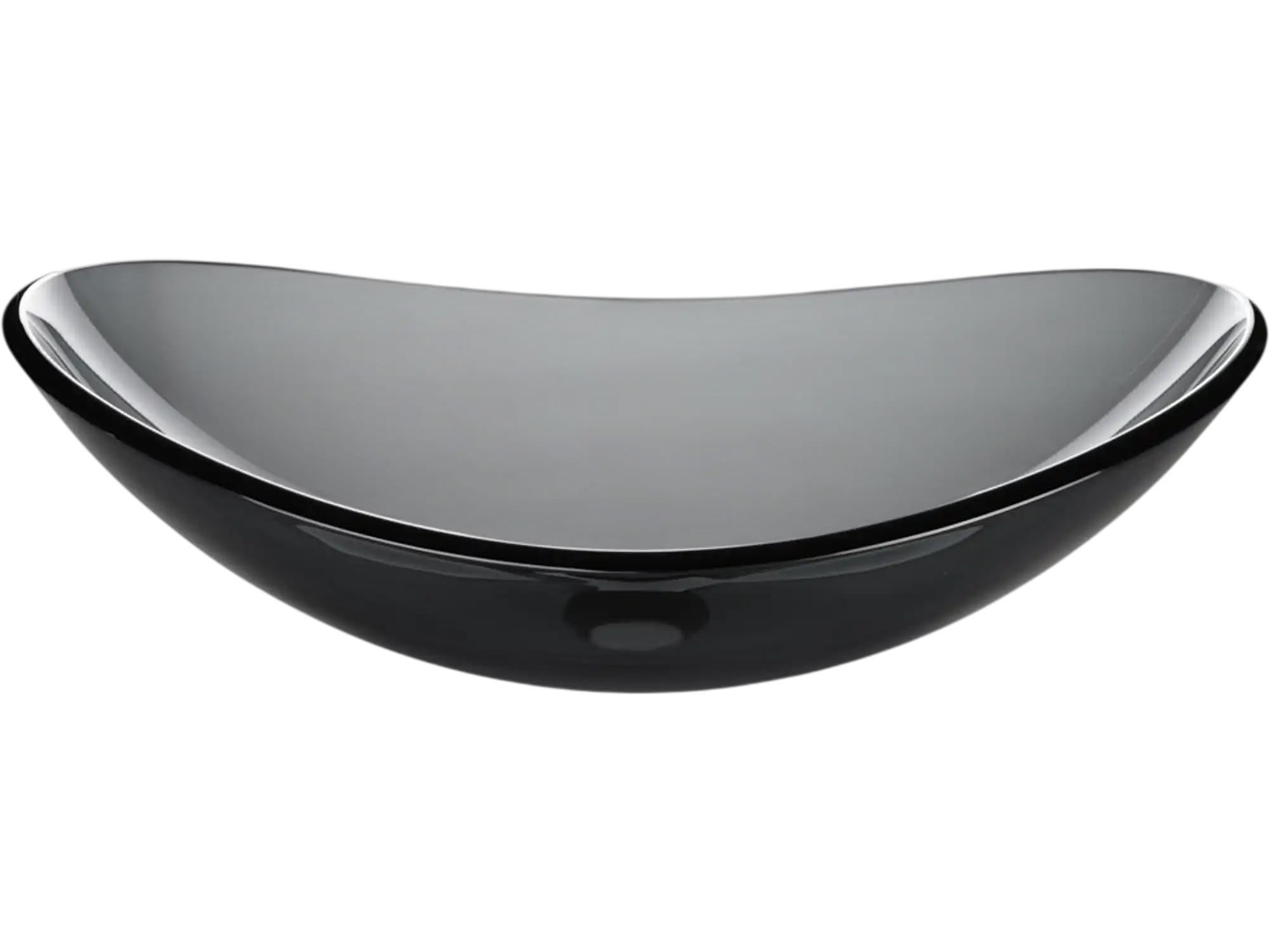 Yescom Oval Tempered Glass Bathroom Vanity Sink Grey 22x14