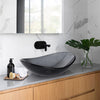 Yescom Oval Tempered Glass Bathroom Vanity Sink Grey 22x14" New