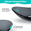 Yescom Oval Tempered Glass Bathroom Vanity Sink Grey 22x14" New
