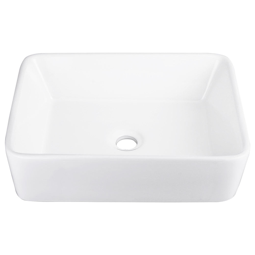Yescom Rectangular Porcelain Bathroom Sink 19x16 White New