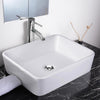 Yescom Rectangular Porcelain Bathroom Sink 19x16 White New