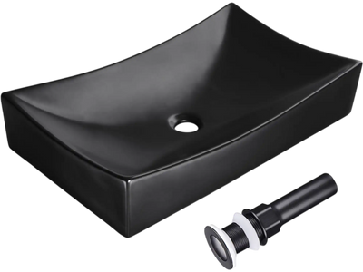 Yescom Rectangular Porcelain Bathroom Sink 26x16