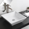 Yescom Bathroom Sink 16" Square Porcelain with Drain New