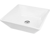Yescom Bathroom Sink 16" Square Porcelain with Drain New