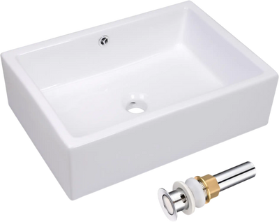 Yescom Rectangle Porcelain Bathroom Sink 20