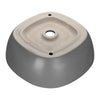 Yescom Above Counter Bathroom Sink Bowl 16" Gray New
