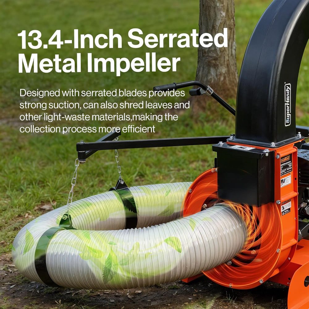 Super Handy GUO143 Leaf Vacuum Truck Mounted 15 HP Gas Electric Start New