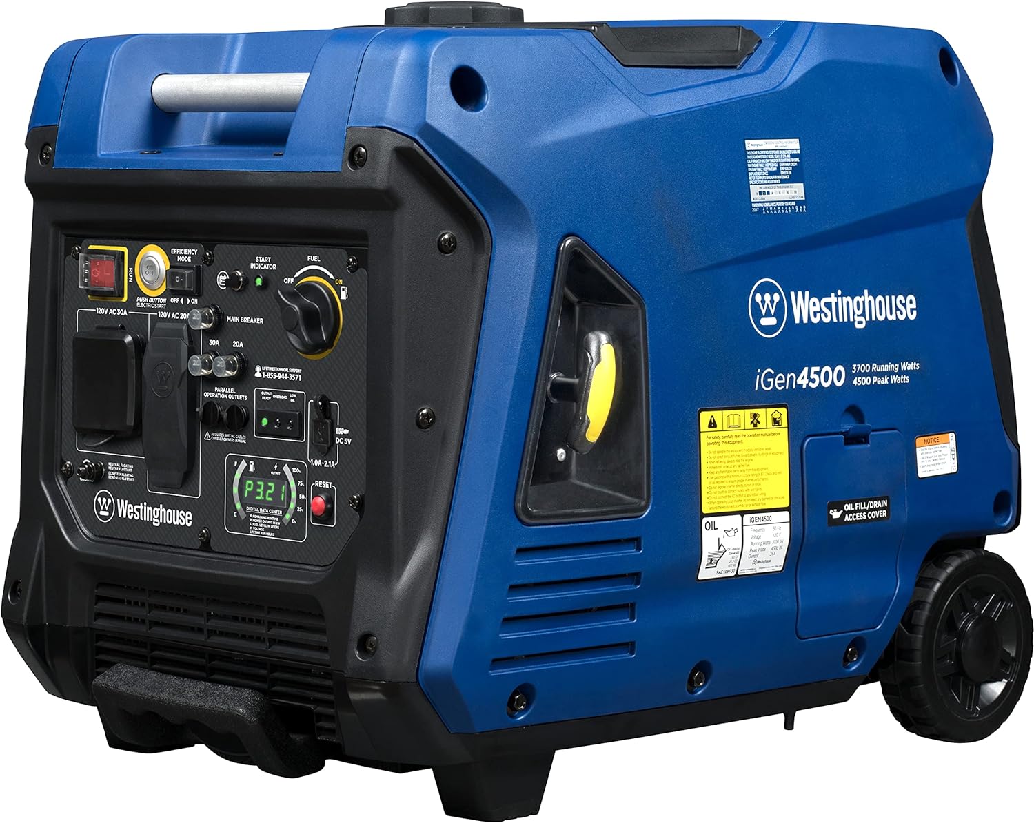 Westinghouse iGen4500 Inverter Generator 3700W/4500W 30 Amp Remote Start Gas New