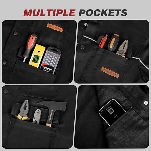 Arccaptain Welding Jacket 11oz Flame Resistant Cotton Large New