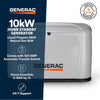 Generac 7321 10kW Standby Generator Natural Gas Propane Wi-Fi w/ 100A 16-Circuit Transfer Switch New