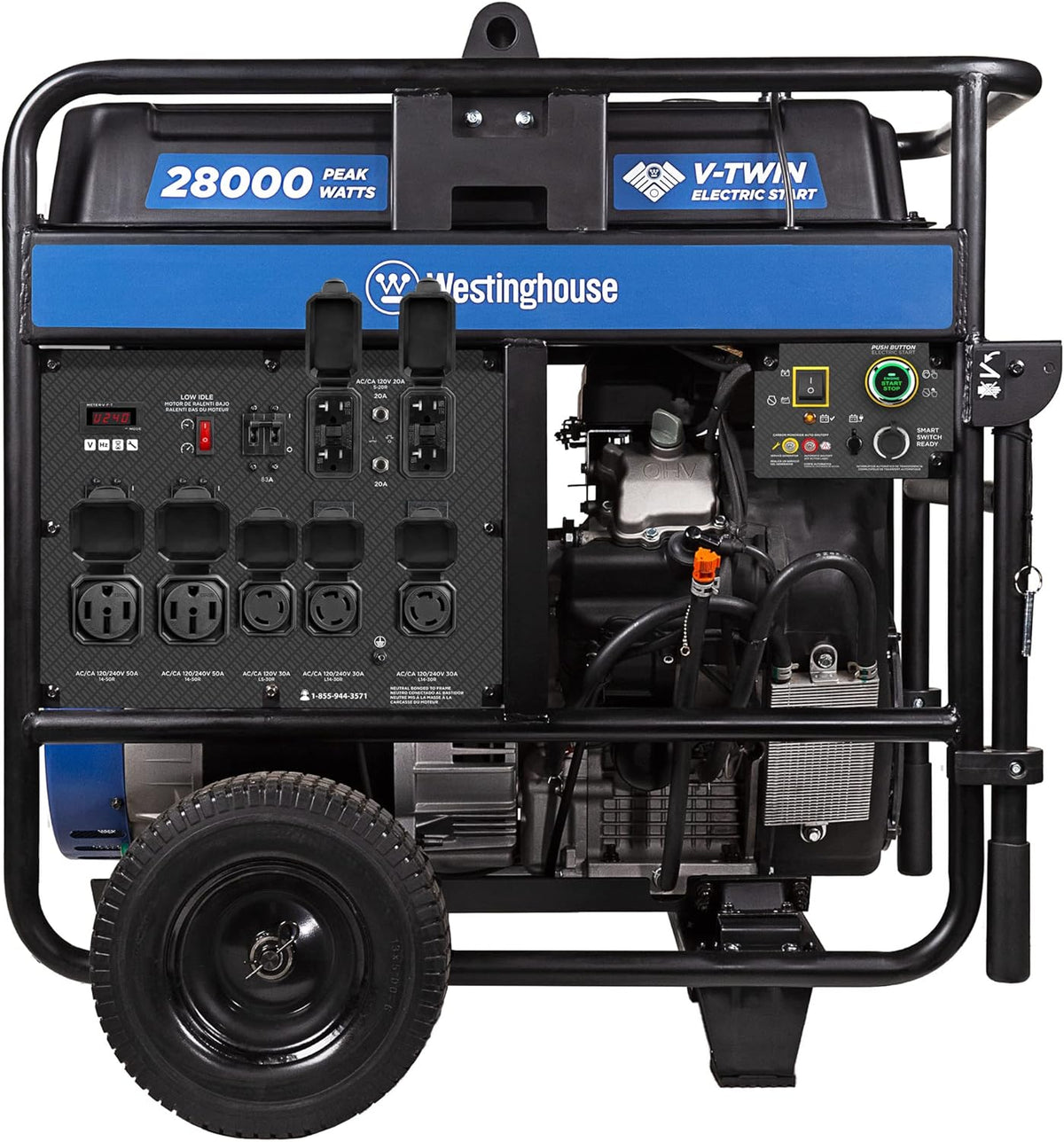 Westinghouse WGen20000c 20000W/28000W Generator Low THD 50 Amp Remote