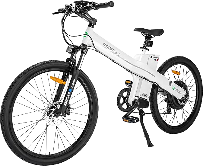 1000w electric bicycle Ecotric Electric Mountain Bike Seagull -White