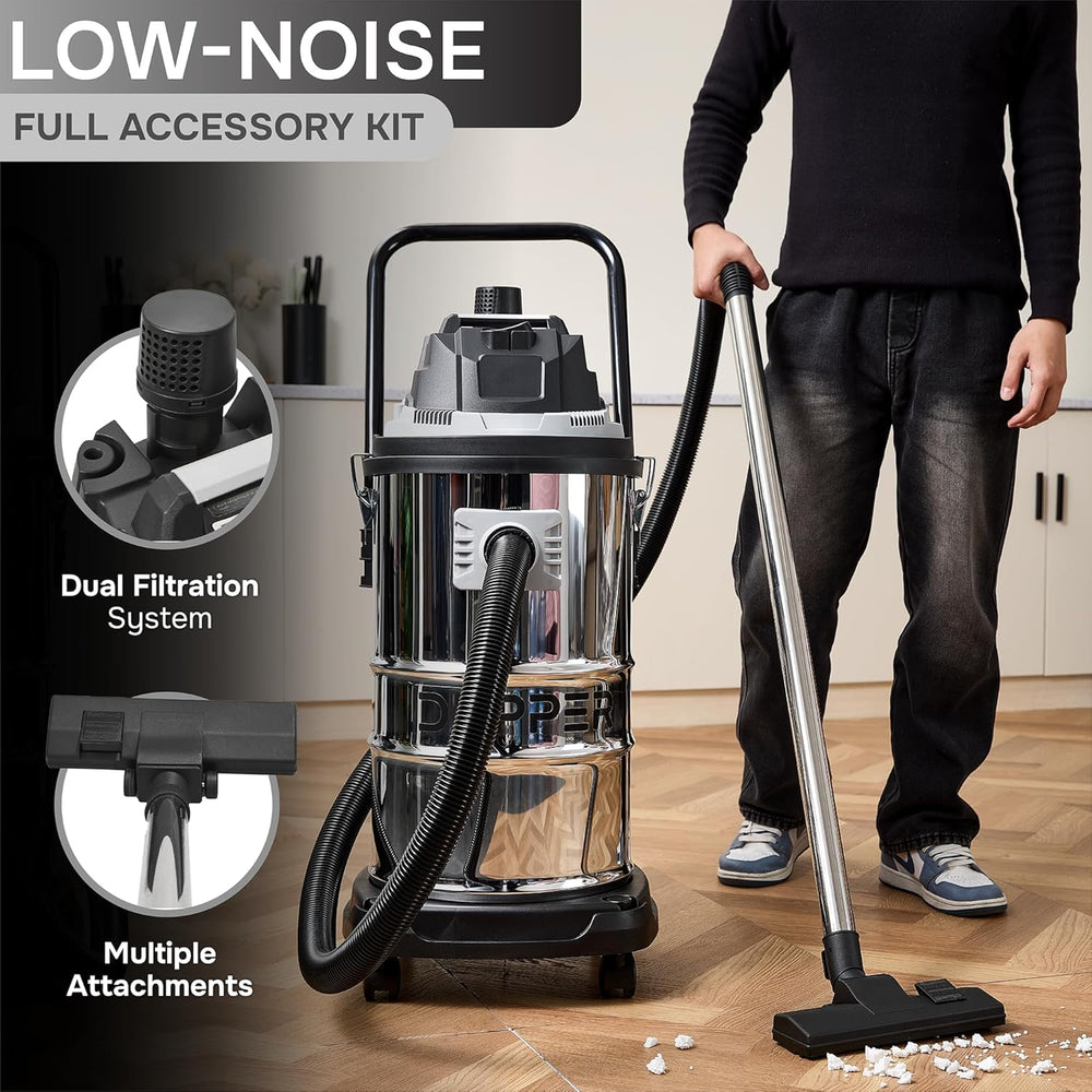 Dapper Supply Wet/Dry Vacuum 3-in-1 Function 16 Gallon 4.5 HP with Attachments New