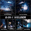 ARCCAPTAIN MIG180 MIG Welder 2T/4T 110V 220V LED Display 6-in-1 Welding Machine
