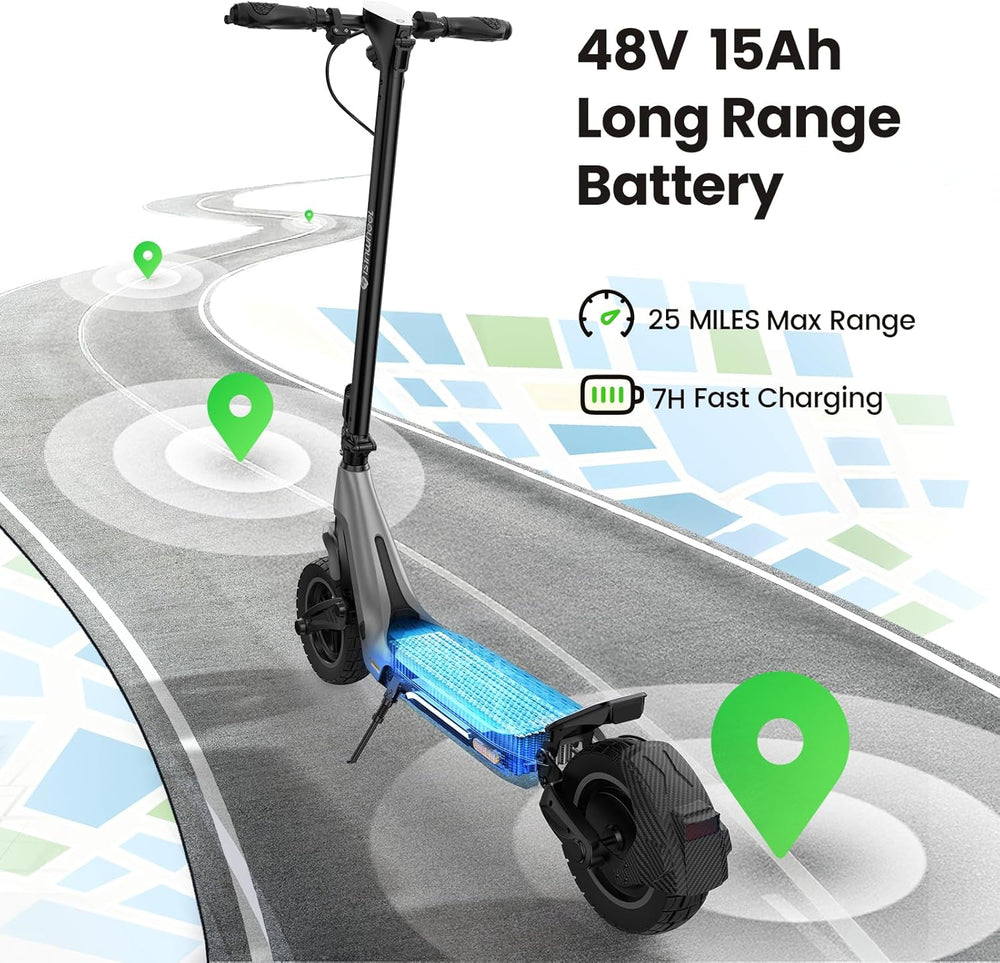 isinwheel Z1 Electric Scooter 1000W 28 MPH 30 Mile Range 48V New