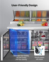 Vevor Refrigerator Prep Table 20" Wide Countertop 30.8 Cu. Ft with 12 Pans New