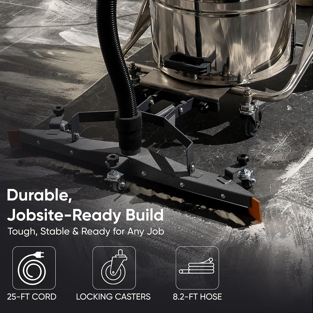 Dapper Supply Wet/Dry Vacuum Heavy Duty 21 Gal. 222 CFM 120V with Attachments New