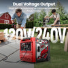 Maxpeedingrods 5000W/6000W Inverter Generator 50A Gas Low THD Remote Start CO Alert MXR6000GT-US New