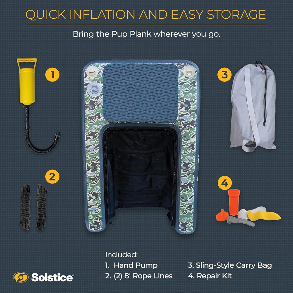 Swimline Solstice 33250 Inflatable Pup Plank Sport XL 48" x 32" with 200 Lbs Capacity New