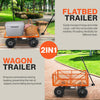 Super Handy GUO108 Electric Garden Cart Convertible Flatbed Utility Wagon 440 Lbs Load Capacity 5.7 Cu Ft New